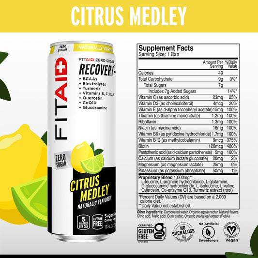 FITAID - Low Calorie Recovery + CITRUS MEDLEY 355ML