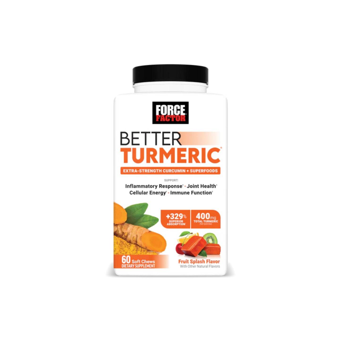 Force Factor - Better Turmeric FRUIT SPLASH 60 soft chews