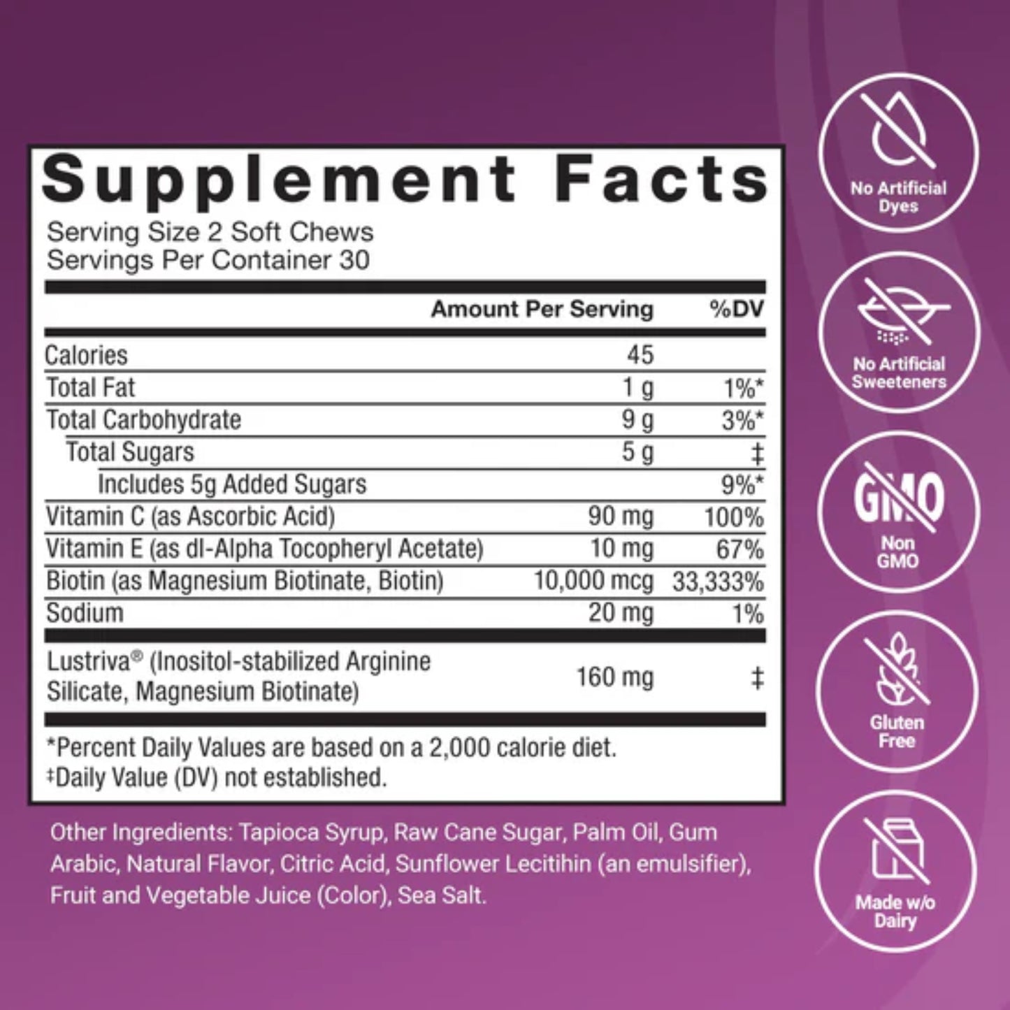 Force Factor - Hair Growth Accelerator MIXED BERRY 60 soft chews