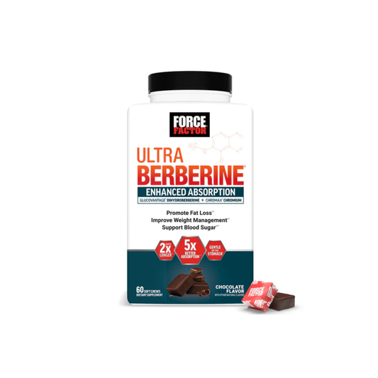 Force Factor - Ultra Berberine Enhanced Absorption CHOCOLATE 60 soft chews