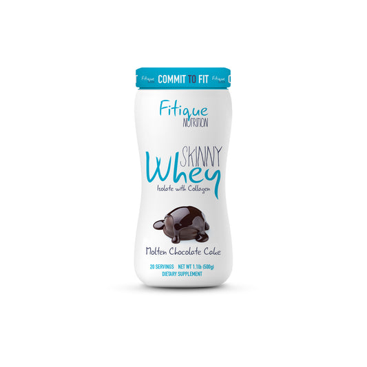 Fitique Nutrition - Skinny Whey Isolate MOLTEN CHOCOLATE CAKE 1.1Lb