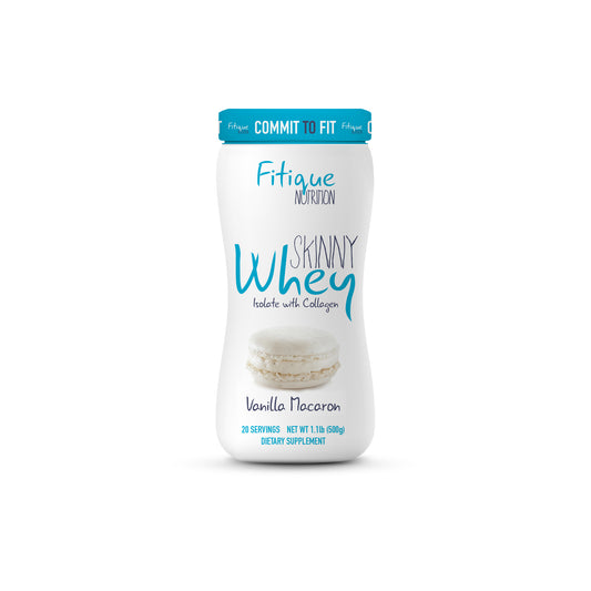 Fitique Nutrition - Skinny Whey Isolate VANILLA MACARON 1.1Lb