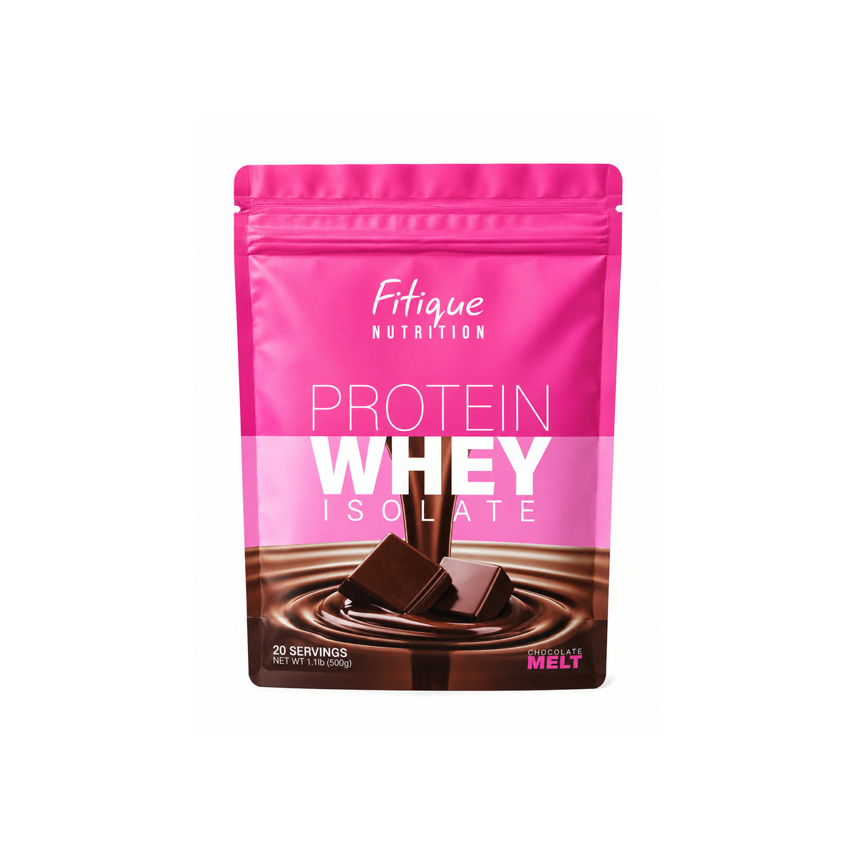 Fitique Nutrition - Protein Whey Isolate CHOCOLATE MELT 1.1Lb