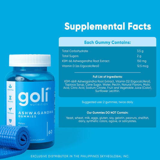 Goli - Ashwagandha 60 Gummies