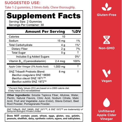 Goli - Zero Sugar Apple Cider Vinegar 60 Gummies