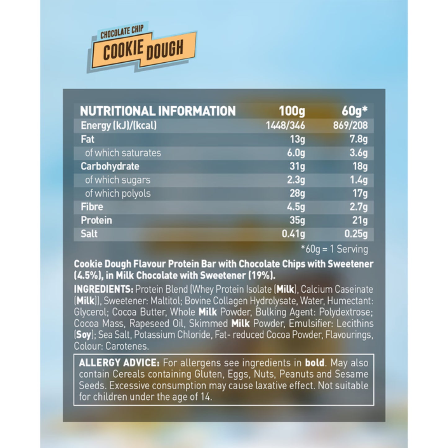 Grenade – Protein Bar CHOCOLATE CHIP COOKIE DOUGH