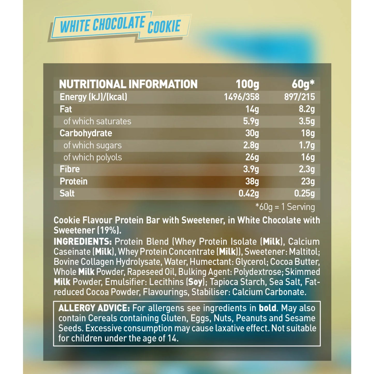 Grenade – Protein Bar WHITE CHOCOLATE COOKIE