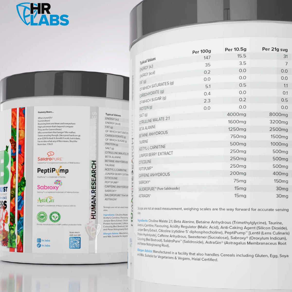 HR LABS - Defib V4 GUMMY BEARS 420g