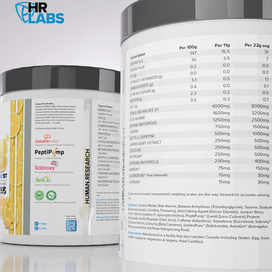 HR LABS - Defib V4 LEMON FIZZBOMBS 420g