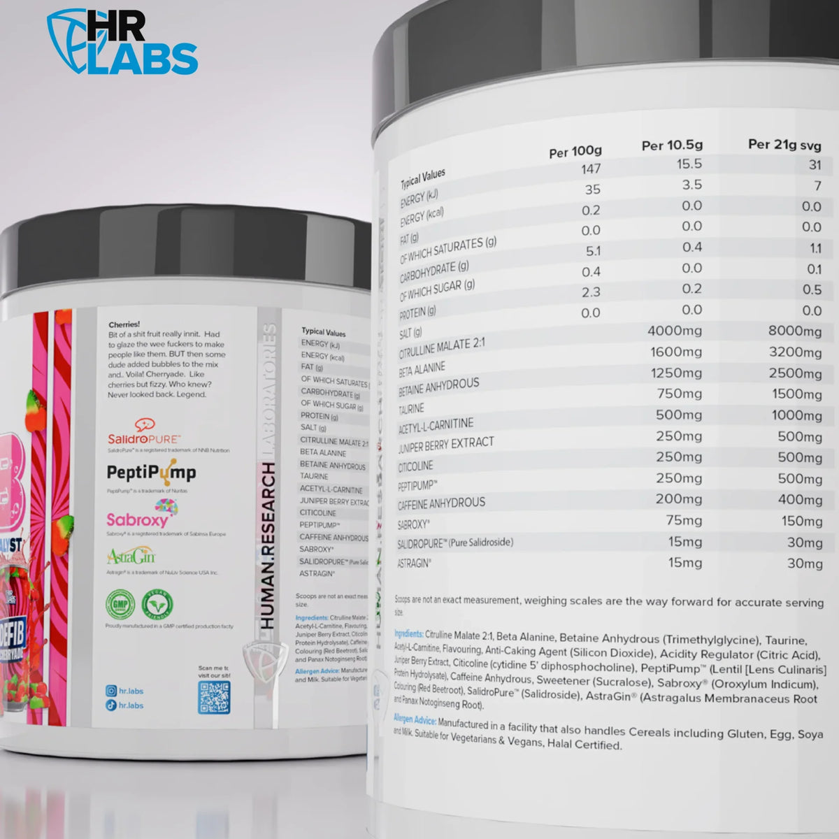 HR LABS - Defib V4 CHERRYADE 420g