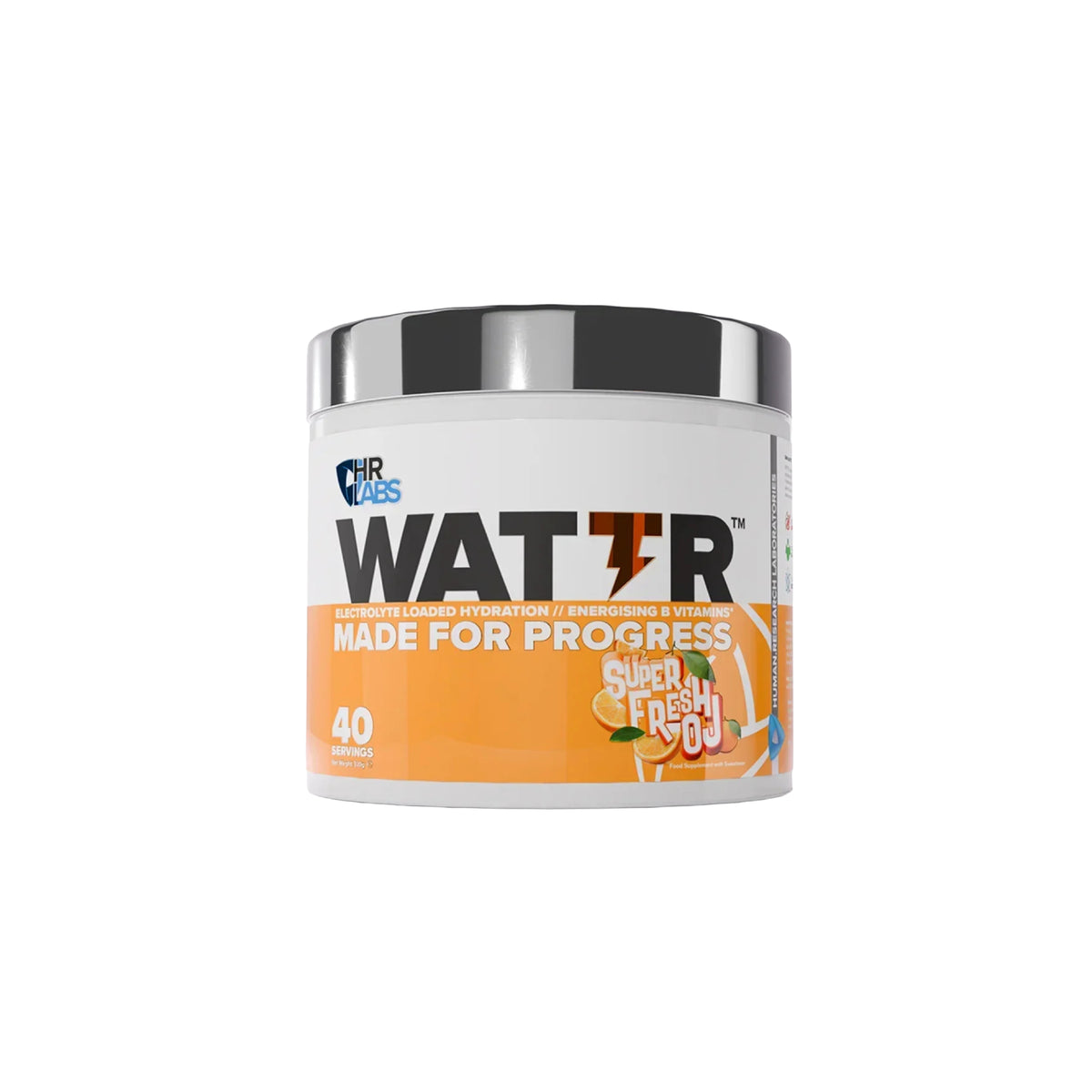 HR LABS - Wattr Electrolytes Loaded Hydration  SUPER FRESH OJ 320g