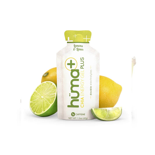 HUMA + CHIA ENERGY GEL PLUS – Lemons and Limes Caffeine 1x Caffeine 42g