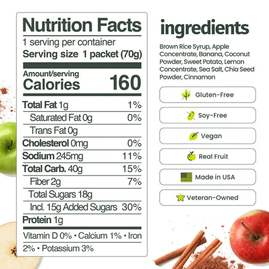Huma – Ultra Chia Energy Gel APPLE PIE