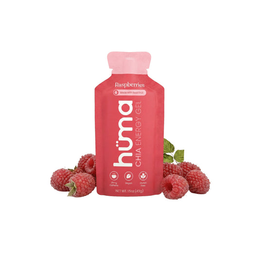 Huma – Chia Energy Gel Raspberries 25mg Caffeine 43g
