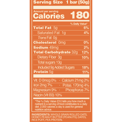 MOOD FOOD - Bar Energy PEANUT BUTTER