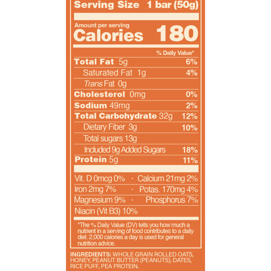 MOOD FOOD - Bar Energy PEANUT BUTTER