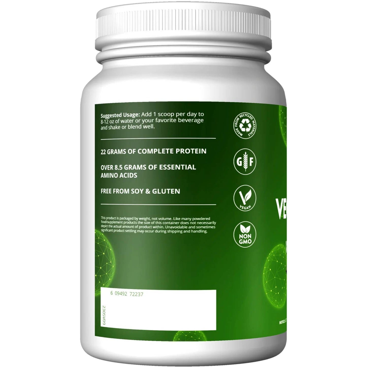 MRM - Veggie Protein with Superfoods Vanilla Flavored 2.5lbs
