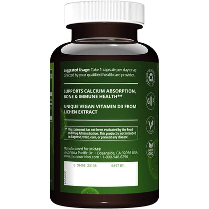 MRM - Vegan Vitamin D3 2500 IU 60vcaps