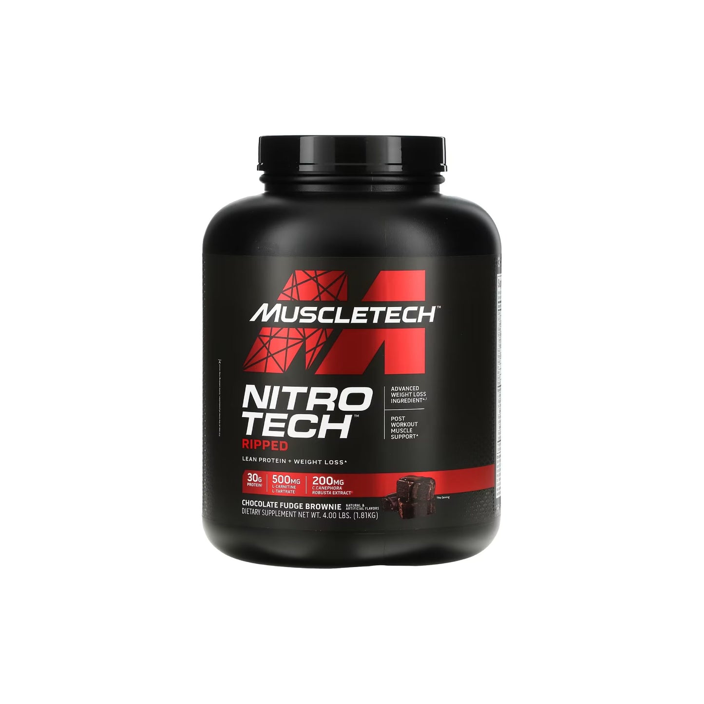 Muscletech – Nitrotech Ripped CHOCOLATE FUDGE BROWNIE 4Lbs