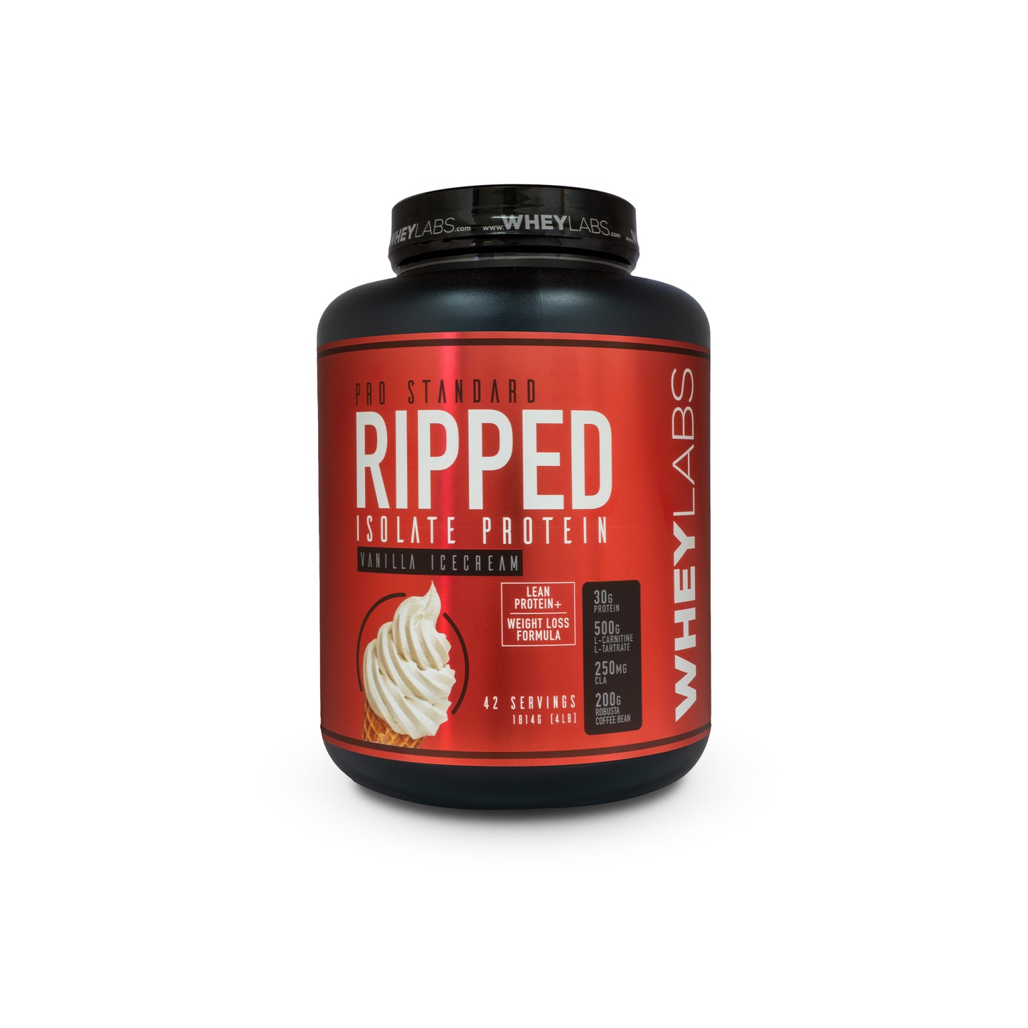 WheyLabs - Pro Standard Ripped Isolate Protein VANILLA ICE CREAM 4lbs