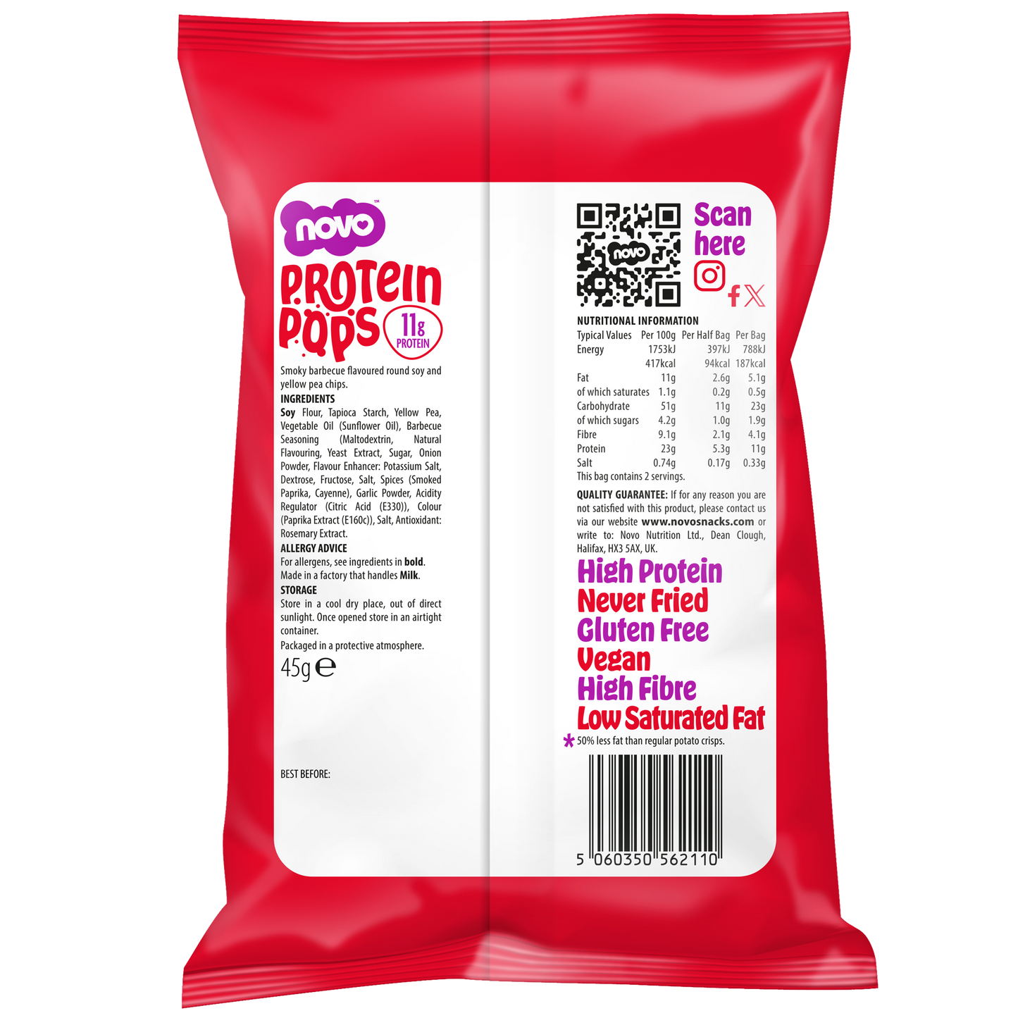 NOVO - Protein Pops SMOKY BARBECUE