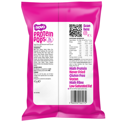 NOVO - Protein Pops SWEET THAI CHILLI (Best Before: 8/16/26)