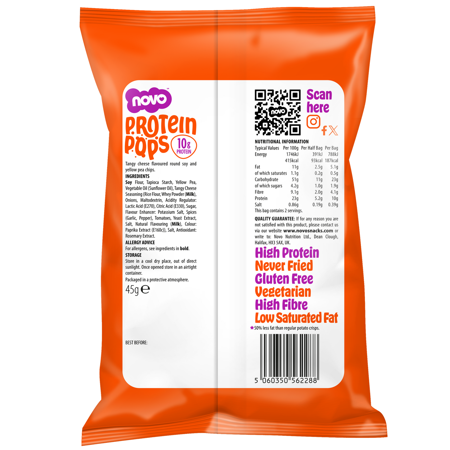 NOVO - Protein Pops TANGY CHEESE