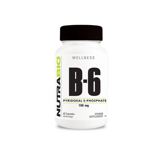 Nutrabio – B-6 P5P (100mg) 60 Vegetable Capsules