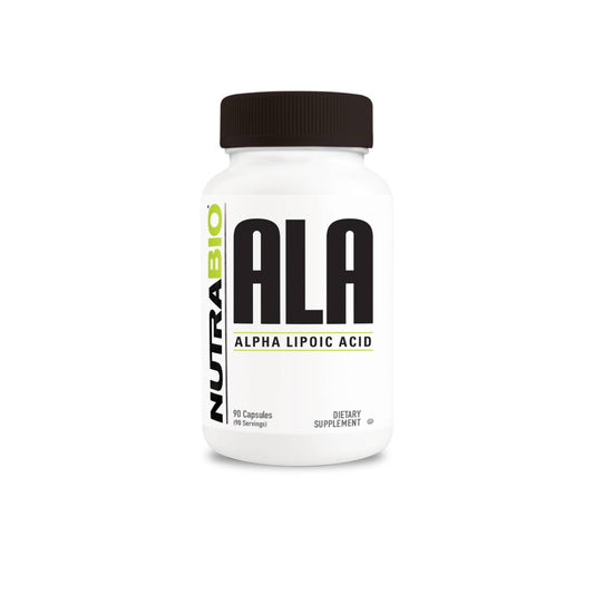 Nutrabio – Alpha Lipoic Acid (300mg) 90 Vegetable Capsules (11/1/25 Exp)