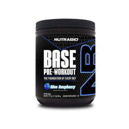 Nutrabio - Base Pre-Workout BLUE RASPBERRY 30 Servings