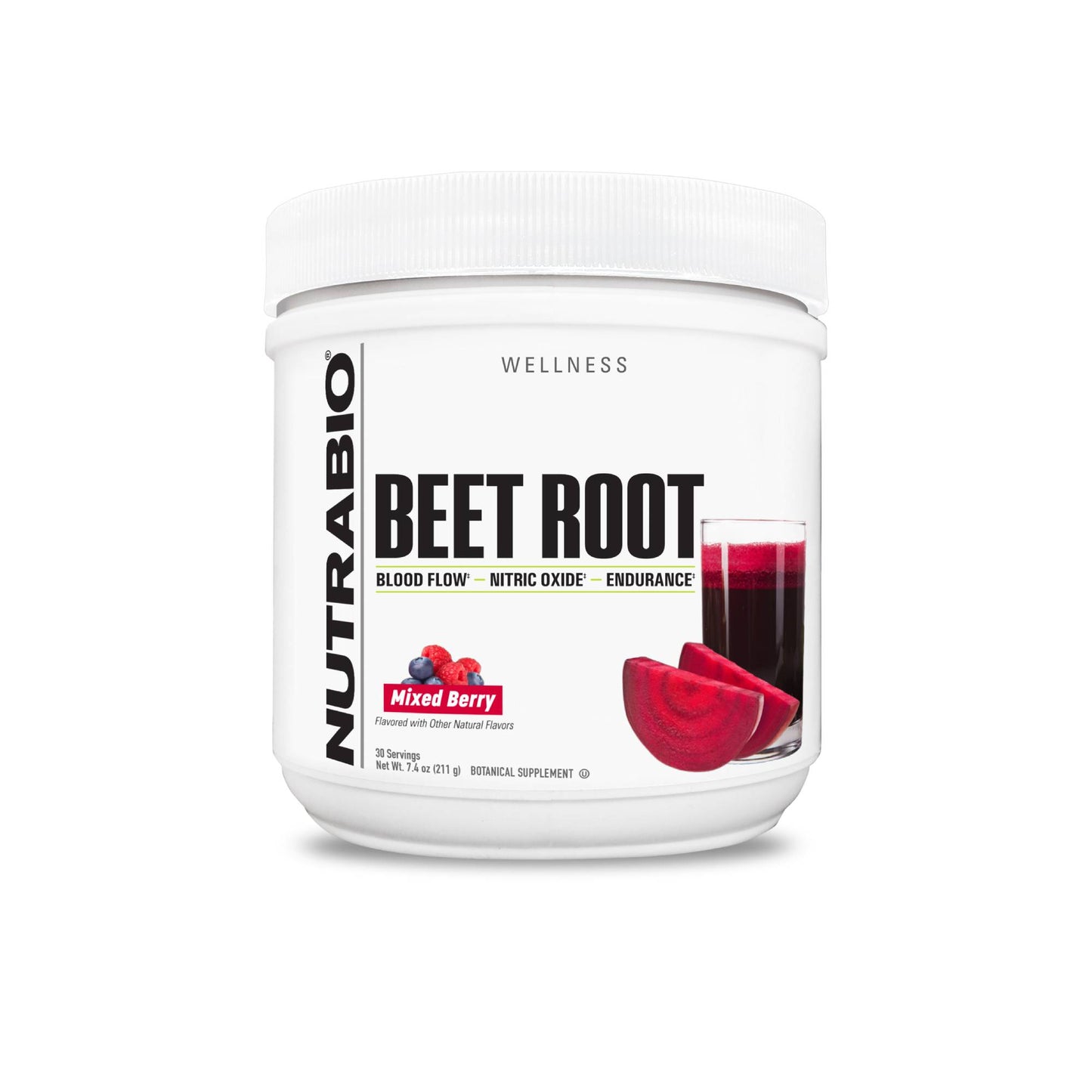 NUTRABIO - Beet Root Powder MIXED BERRY 211g