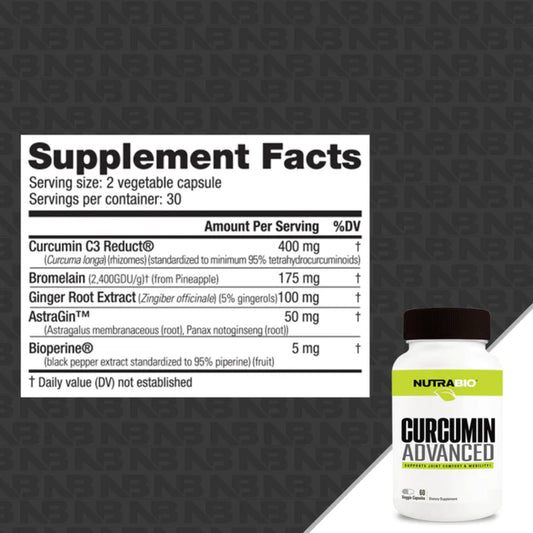 Nutrabio - CURCUMIN ADVANCED 60VCAPS