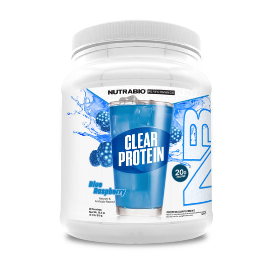 Nutrabio – Clear Whey Protein Isolate BLUE RASPBERRY 1.1lbs