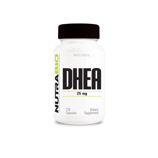 Nutrabio - DHEA (25mg) 120 Capsules (8/1/25 Exp)