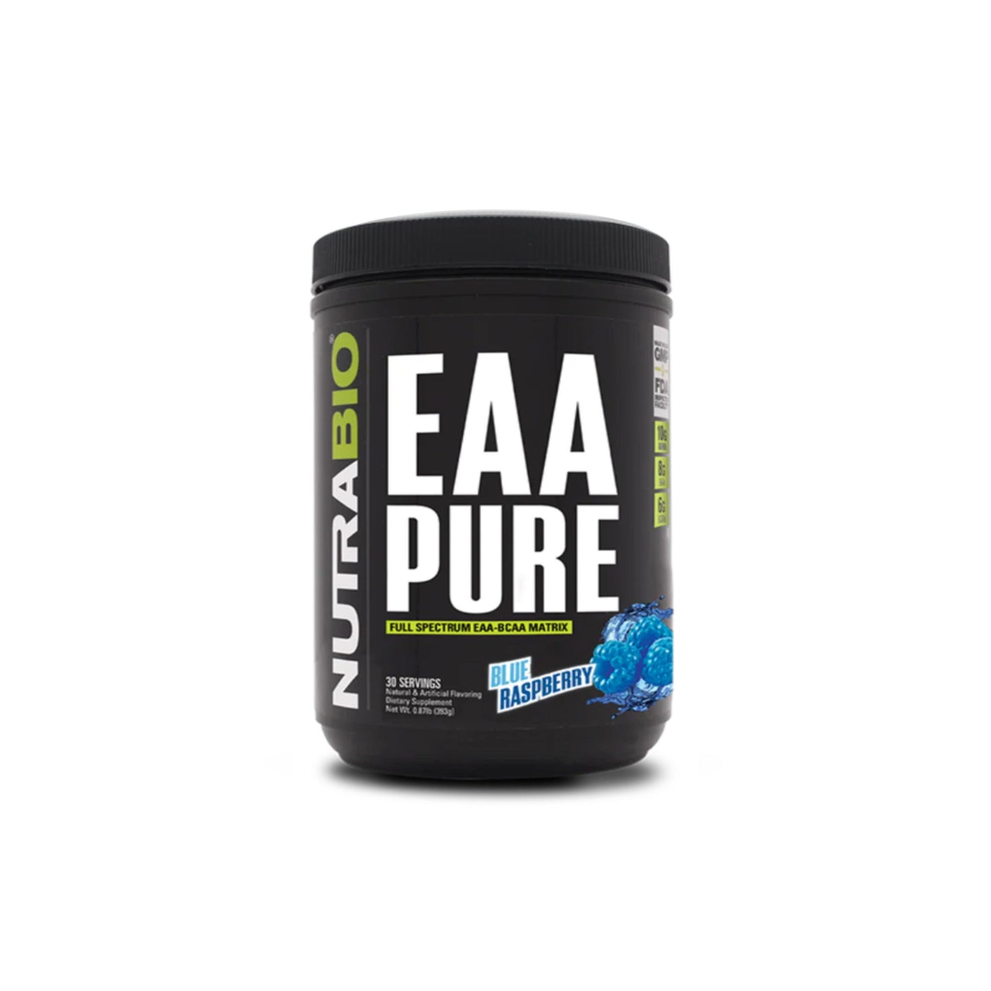 Nutrabio - EAA PURE BLUE RASPBERRY 30 Servings