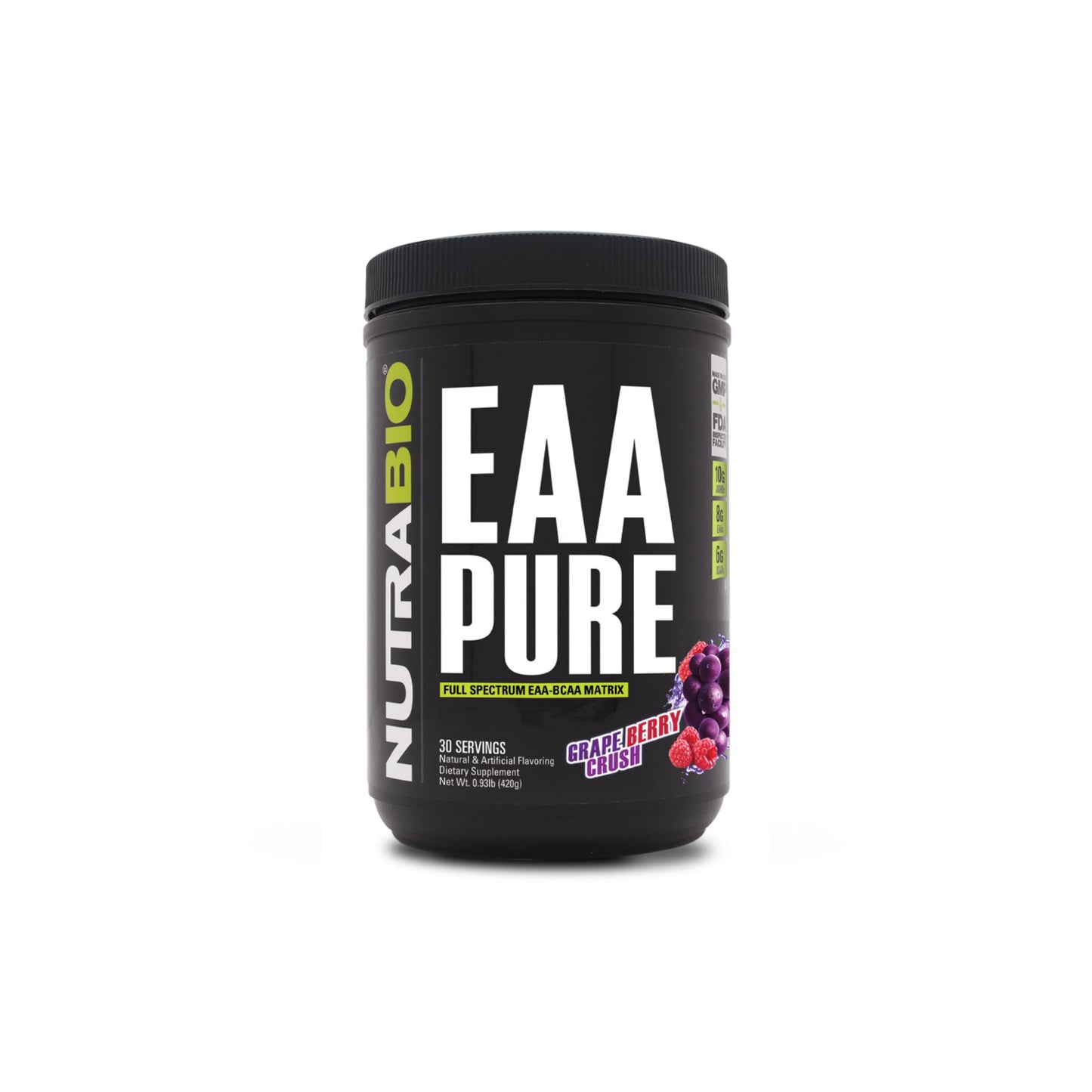 Nutrabio - EAA PURE GRAPE BERRY CRUSH 30 Servings
