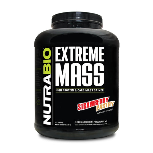 Nutrabio – Extreme Mass Gainer STRAWBERRY PASTRY 6LBS