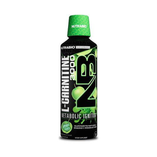 NUTRABIO - LEANSHOTS L-CARNITINE 3000 GREEN APPLE 473ML