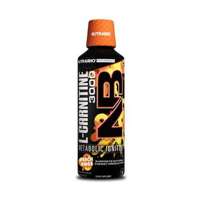 NUTRABIO - LEANSHOTS L-CARNITINE 3000 PEACH RINGS 473ML