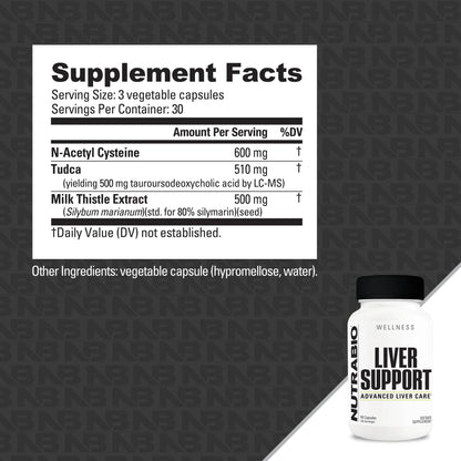 NUTRABIO - LIVER SUPPORT 90CAPS