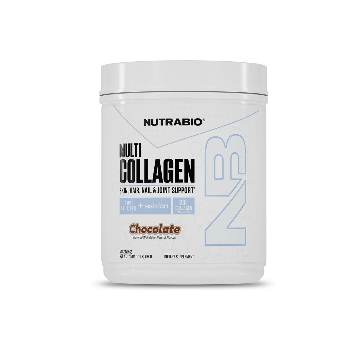 NUTRABIO - Multi Collagen Chocolate 1lb