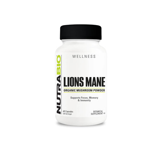 Nutrabio - Organic Lions Mane (500 mg) 60 Capsules