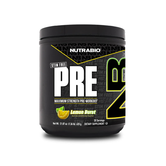 Nutrabio – Pre Stim Free – LEMON BURST 20 servings