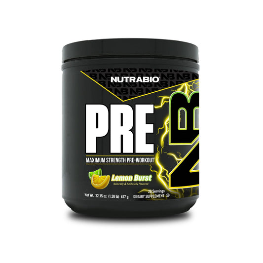 Nutrabio – PRE-Workout LEMON BURST 20 Servings