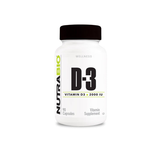 Nutrabio - Vitamin D3 2000IU 90 Vegetable Capsules