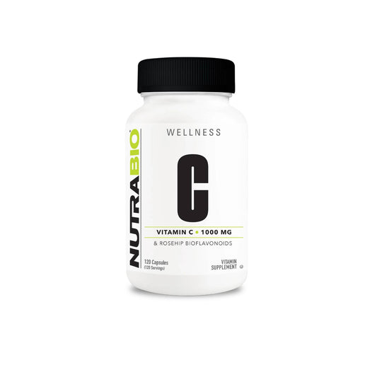 Nutrabio – Vitamin C 1000mg with Rose Hips 120CAPS
