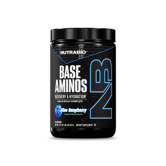 Nutrabio - Base Aminos BLUE RASPBERRY 30 Servings