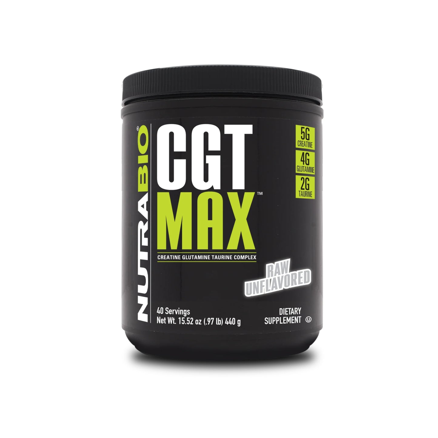 Nutrabio – CGT MAX UNFLAVORED 40 servings