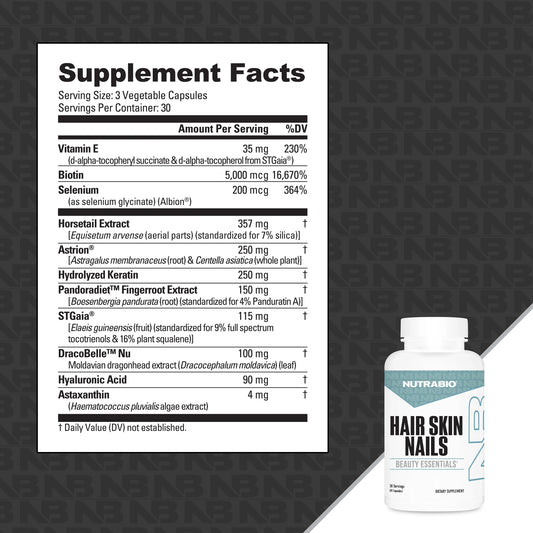 Nutrabio - HAIR SKIN NAILS 90 Capsules