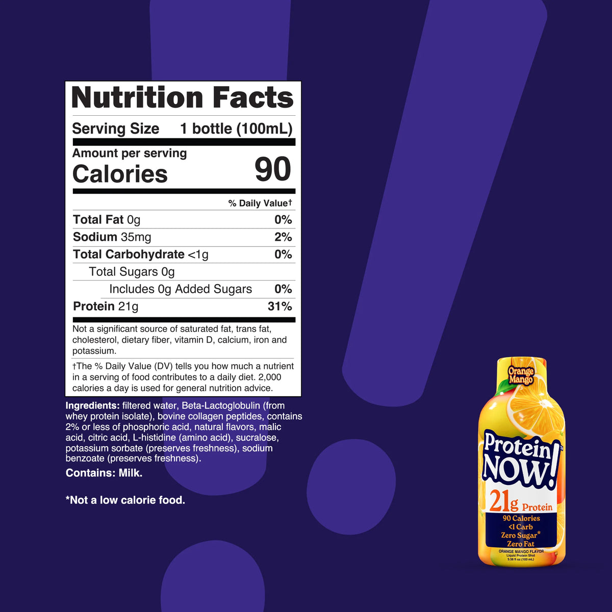 Nutrabio - Protein Now Protein Shot ORANGE MANGO 100ml